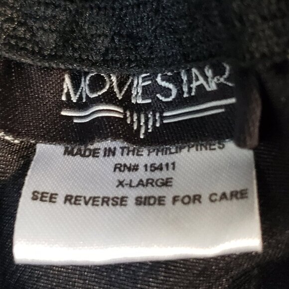 Moviestar Black Feather Trim Satin Slip Dress Women's Evening Night Out Retro XL - Picture 6 of 6